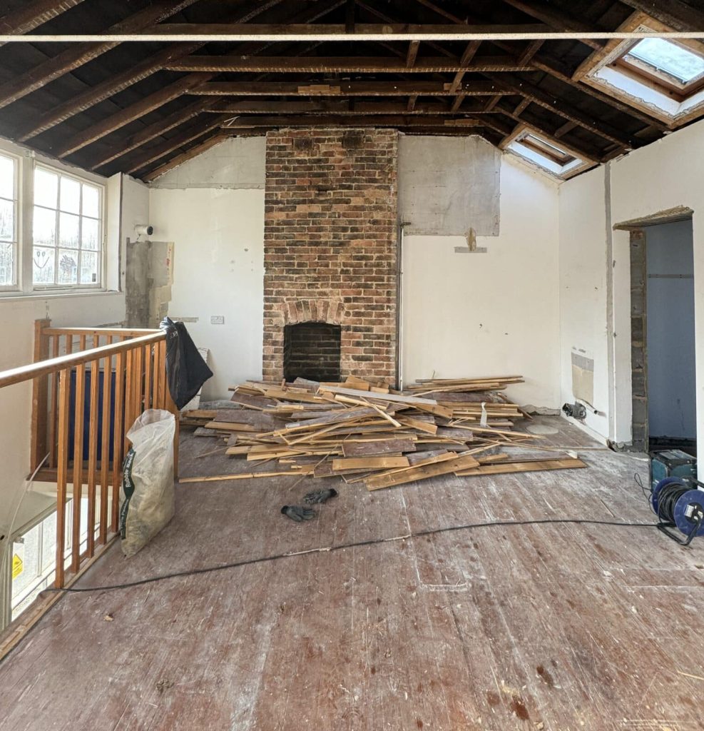 before our development in tunbridge wells had started, it had worn down and broken fixtures.